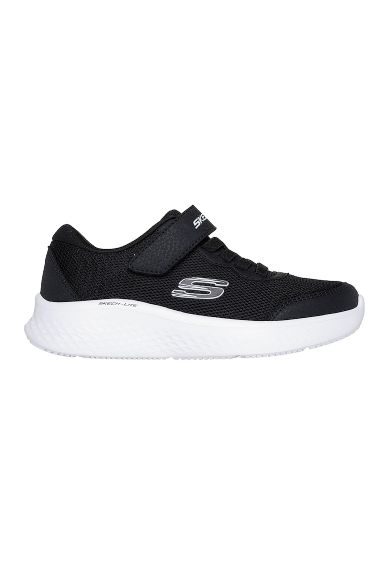 Pantofi sport Skech-Lite Pro cu insertii de piele ecologica si velcro