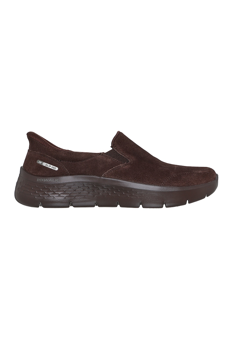 Pantofi sport slip-ins Go Walk Flex- Rue din piele intoarsa
