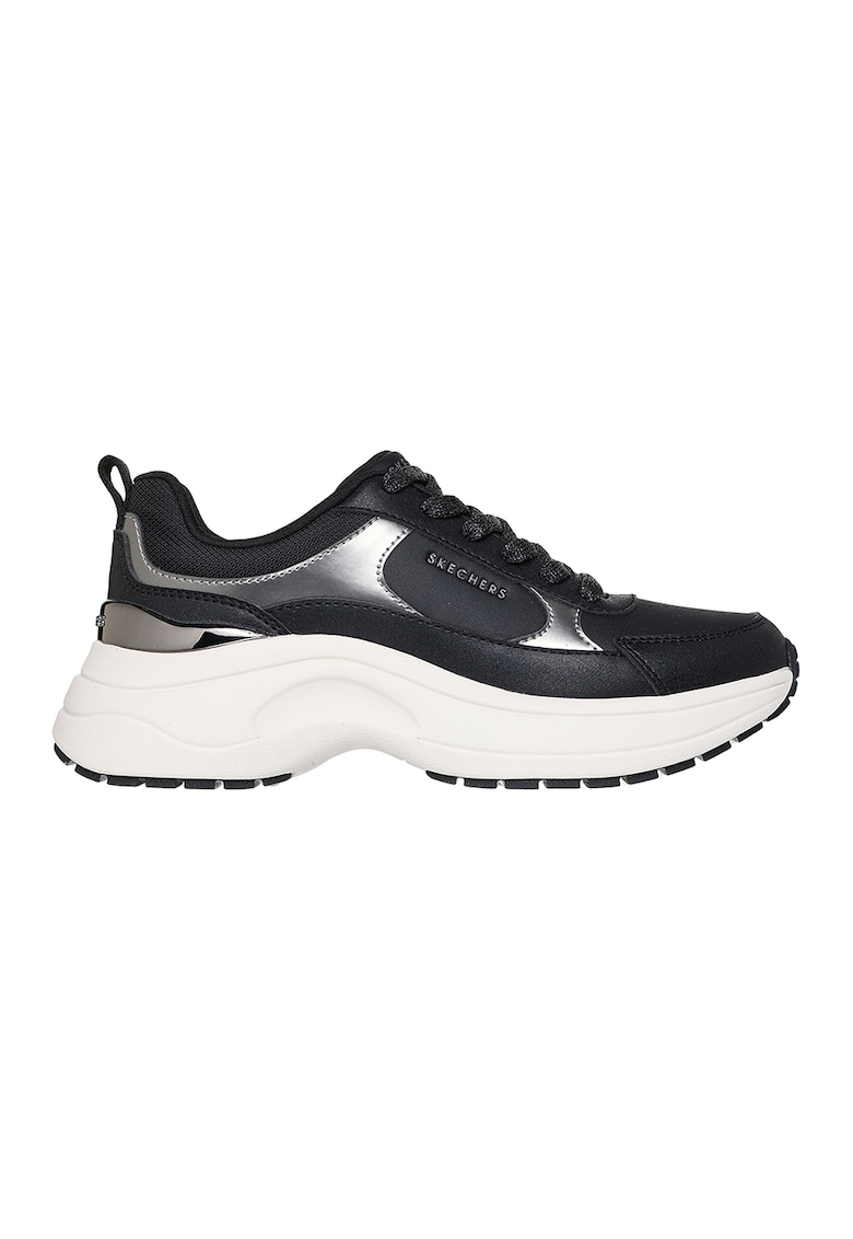 Pantofi sport demi-wedge cu garnituri cu aspect metalizat Hazel 2