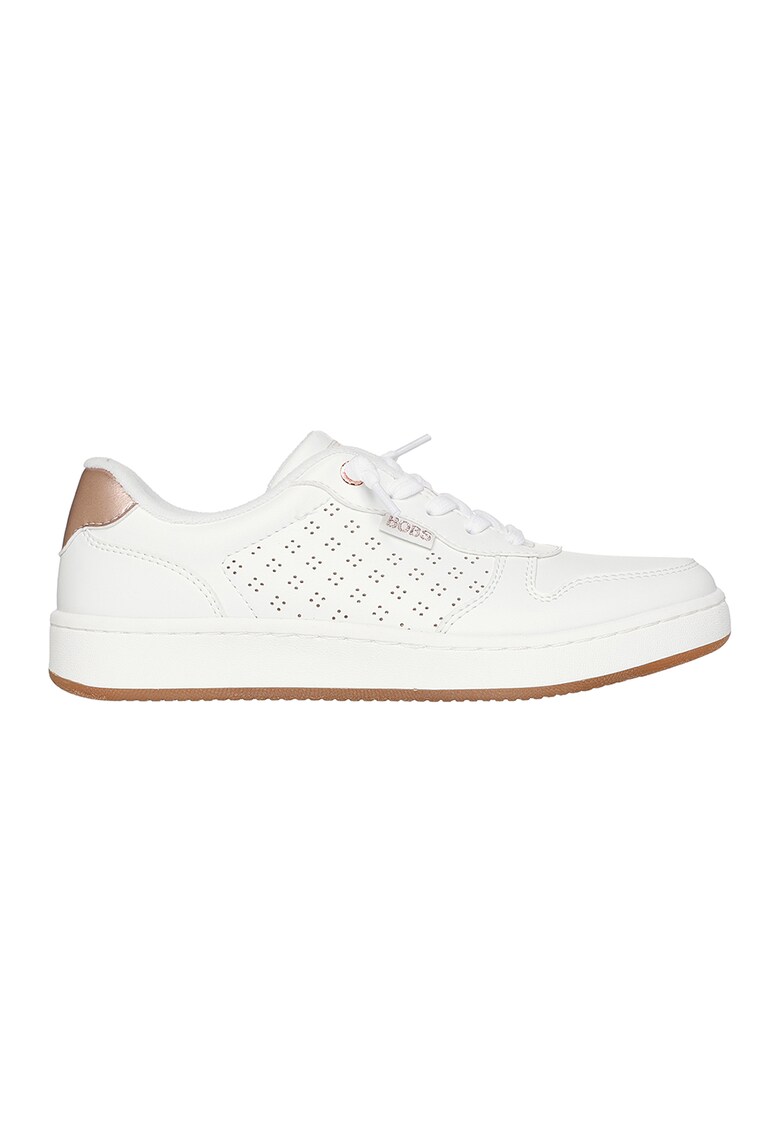 Pantofi sport Cute Court-Luxe Kicks din piele ecologica - Auriu/Alb optic