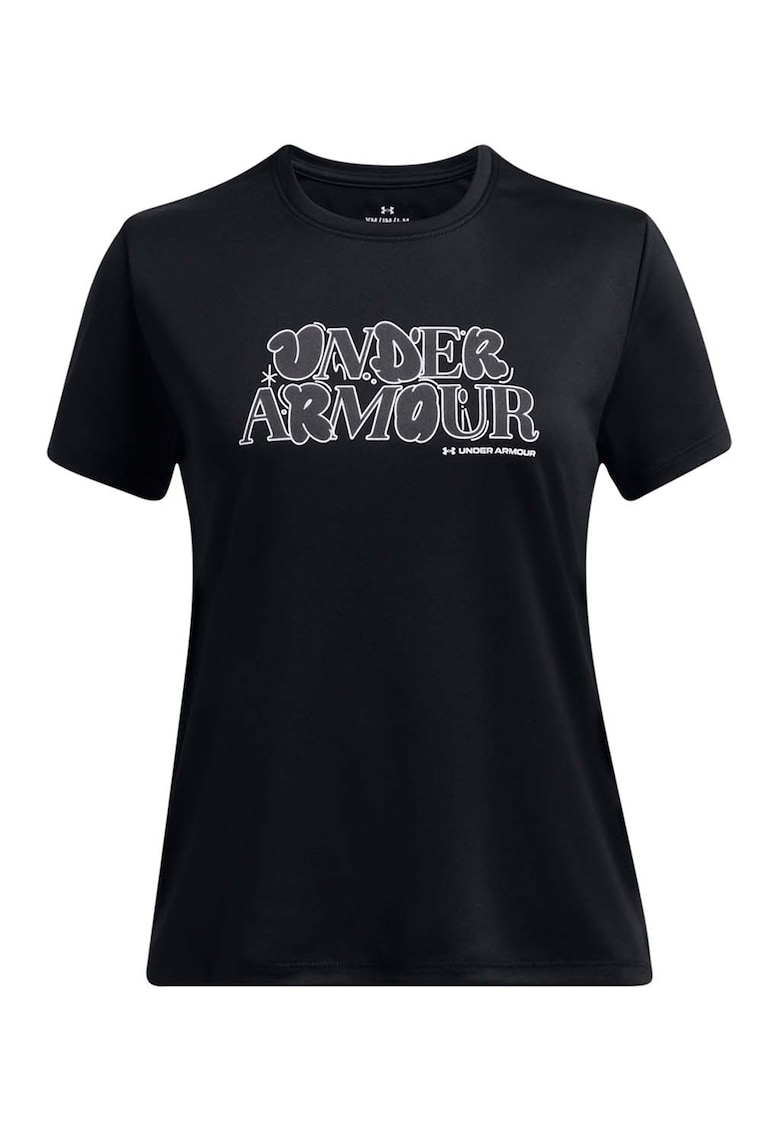 Tricou cu logo pe piept pentru fitness Wordmark