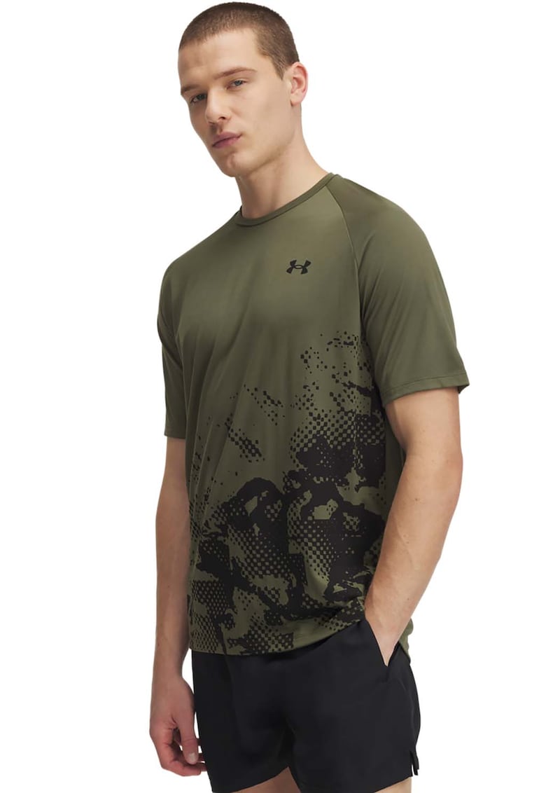 Tricou cu decolteu la baza gatului pentru fitness