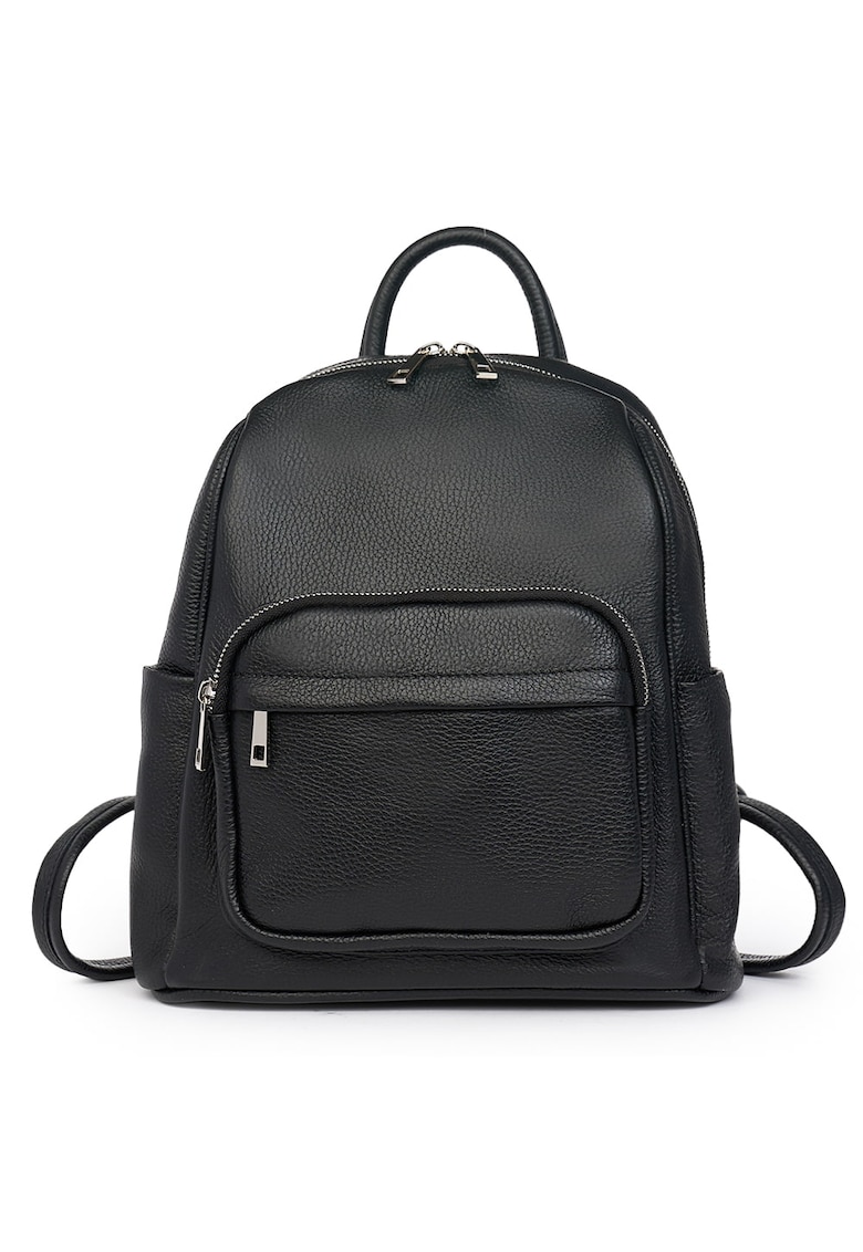 Rucsac din piele naturala Vicenzo negru