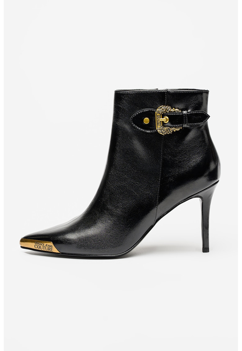 Botine cu varf ascutit si fermoar