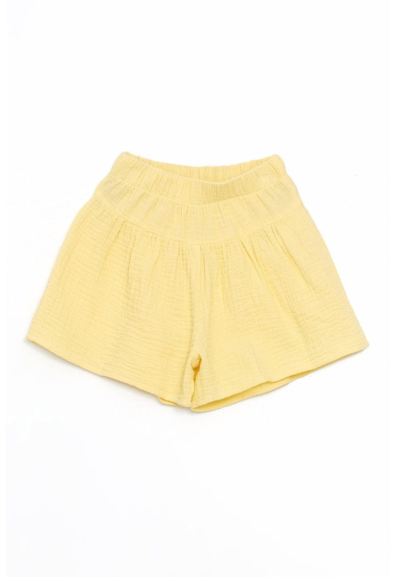 Pantaloni scurti uni cu talie elastica