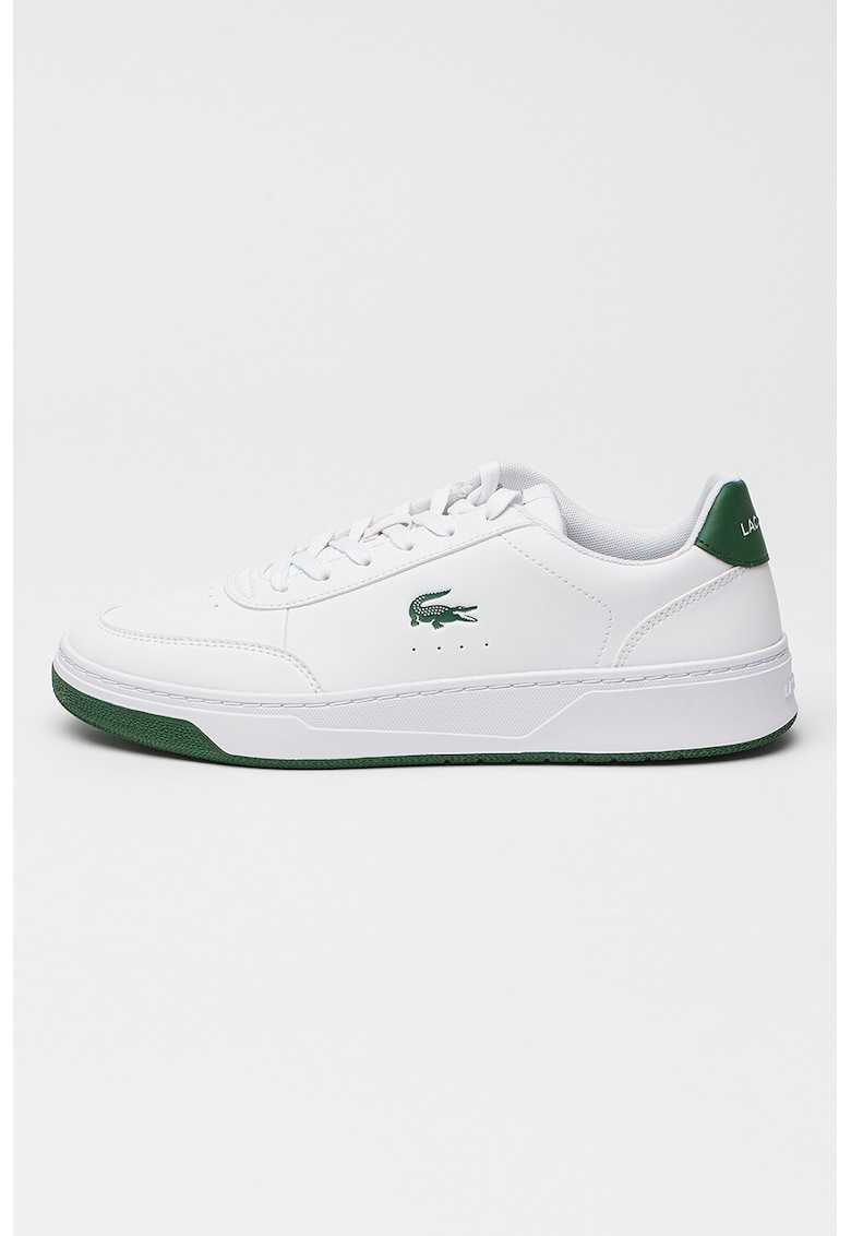 Pantofi sport din piele ecologica Court Pro - Alb/Verde