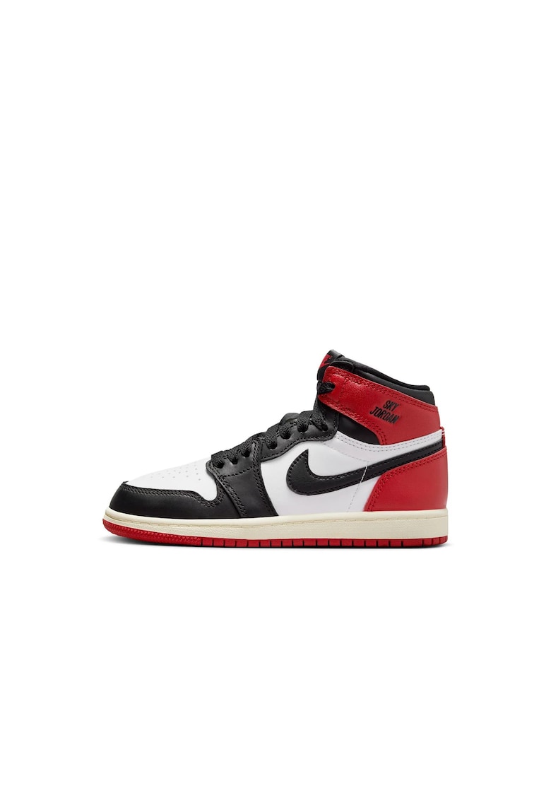 Pantofi sport - 1 Retro High Og ""Black Toe"" - Piele naturala - Alb - Alb