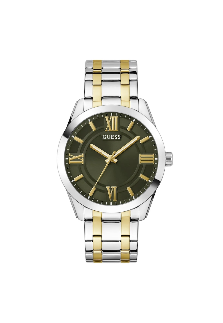 Ceas barbatesc model GW0893G1 - 44 mm - carcasa din otel - curea din otel - gri metalizat - rezistent la apa 5 ATM