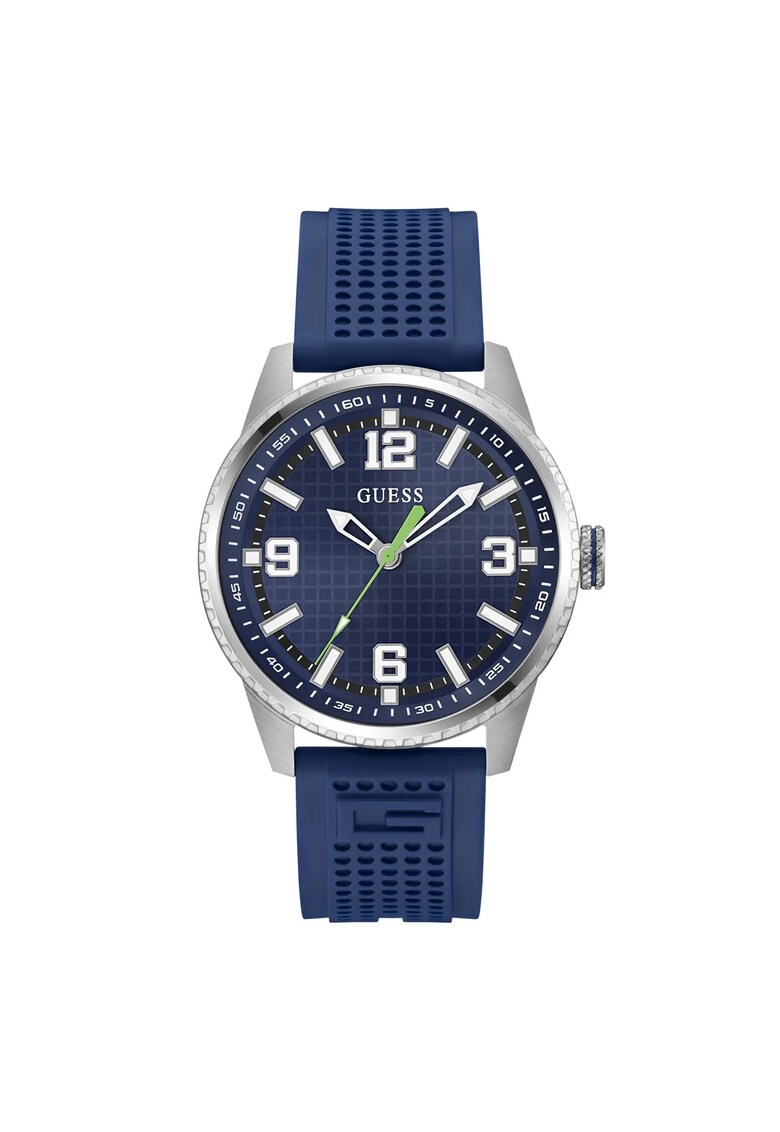 Ceas barbatesc GW0893G1 - carcasa 42mm - curea silicon gri metalizat - mecanism quartz - rezistenta la apa 5 ATM