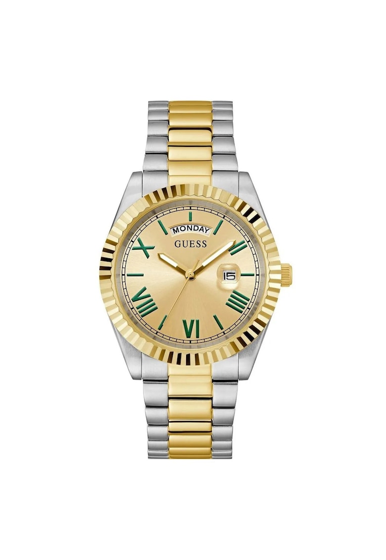 Ceas barbatesc model GW0265G14 - mecanism Quartz - carcasa aurie - curea argintie - 42mm - 5ATM Ceas barbatesc model GW0265G14 - mecanism Quartz - carcasa aurie - curea argintie - 42mm - 5ATM