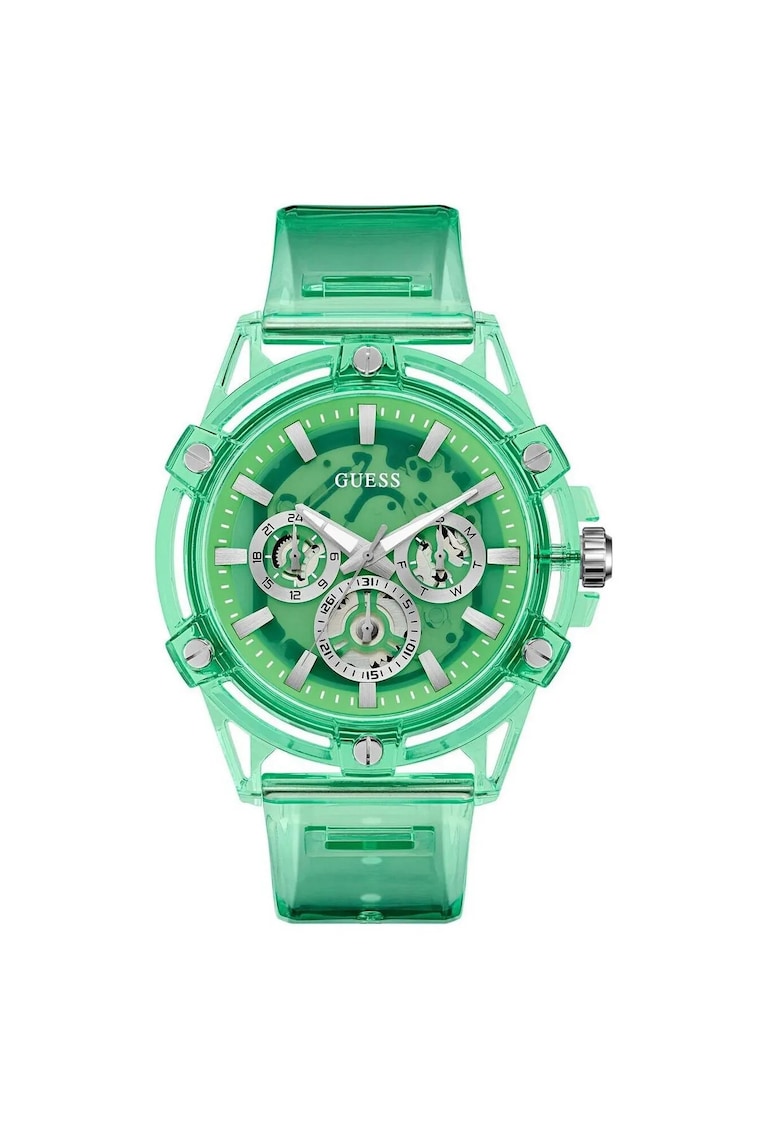 Ceas barbatesc GW0806G6 - Quartz - 50mm - verde - curea silicon Ceas barbatesc GW0806G6 - Quartz - 50mm - verde - curea silicon