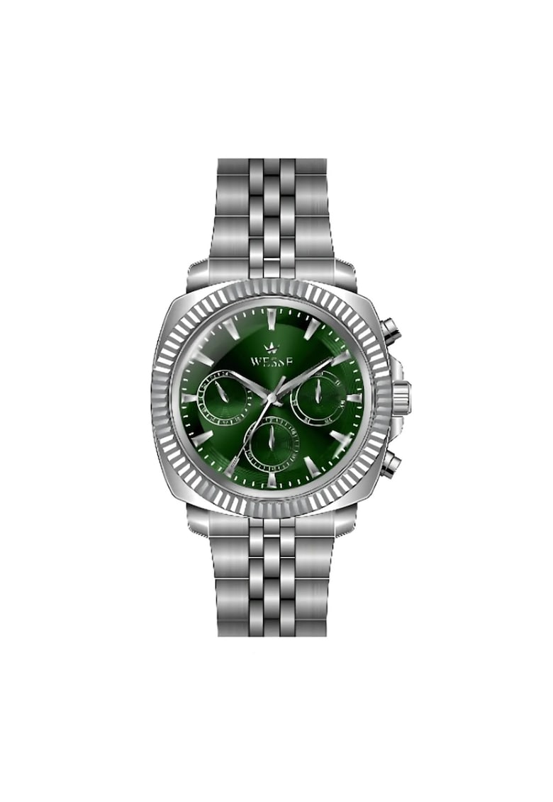 Ceas barbatesc - WWG210002 - 42mm - curea metal - cadran verde - rezistent la apa 5 ATM Ceas barbatesc - WWG210002 - 42mm - curea metal - cadran verde - rezistent la apa 5 ATM