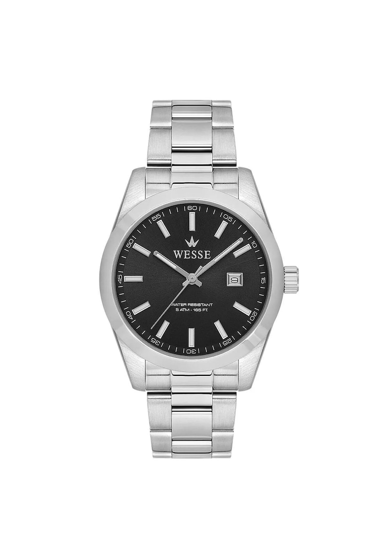 Ceas barbatesc WWG209202 - curea metalica - cadran negru - 5 ATM - 40 mm Ceas barbatesc WWG209202 - curea metalica - cadran negru - 5 ATM - 40 mm