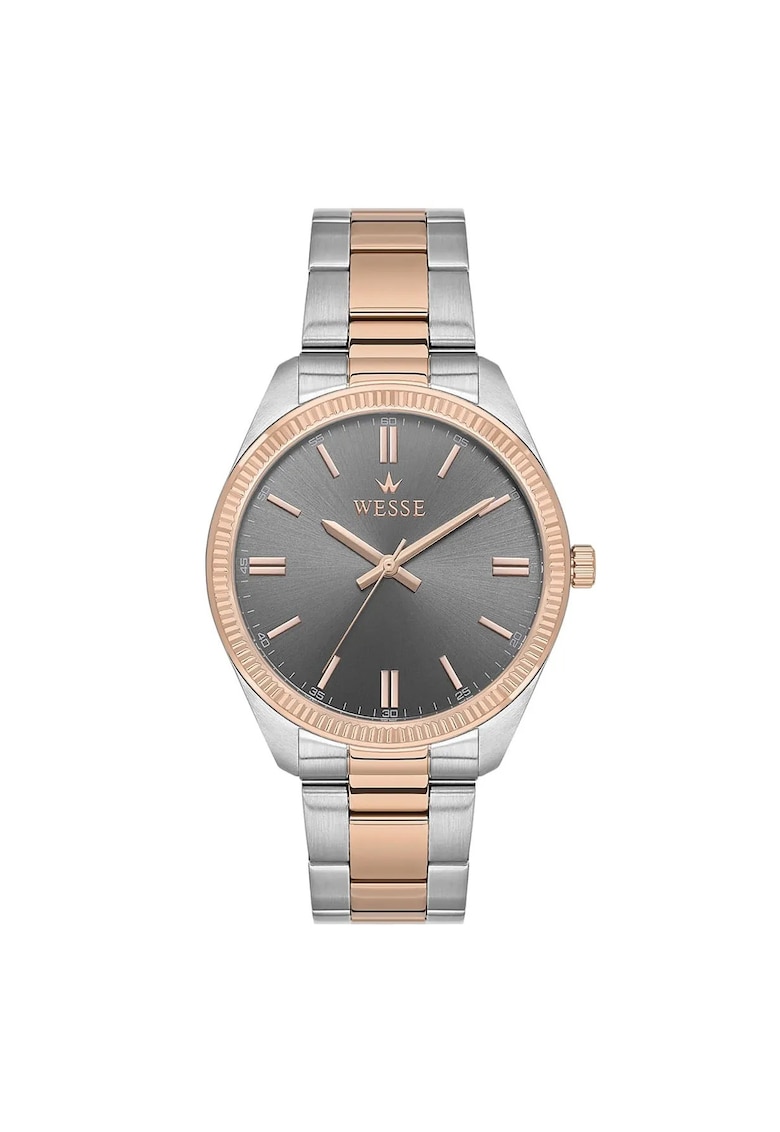 Ceas barbatesc WWG210307 41mm - curea otel - auriu roz/argintiu - mecanism Quartz Ceas barbatesc WWG210307 41mm - curea otel - auriu roz/argintiu - mecanism Quartz