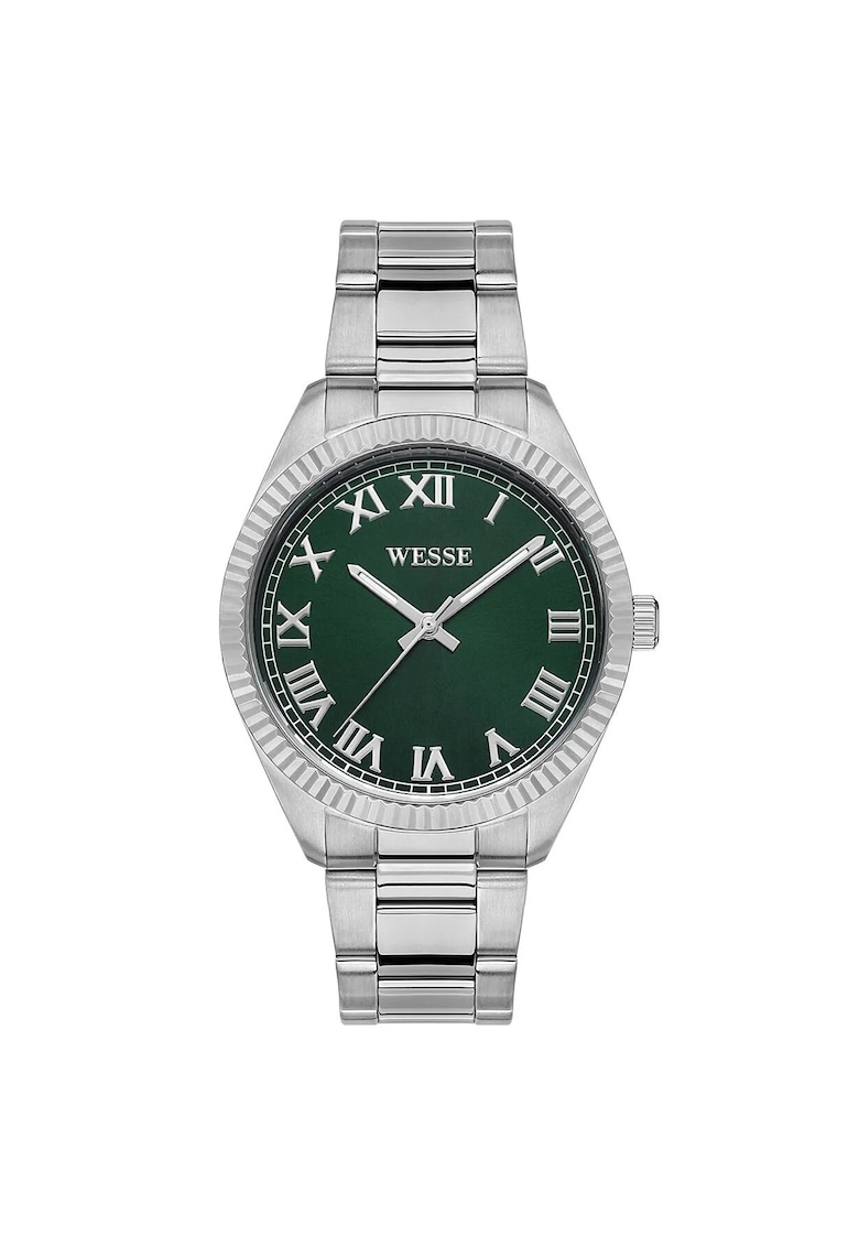 Ceas unisex  WWG208104 41mm - curea metalica - rezistent la apa 5 ATM - culoare metalizata