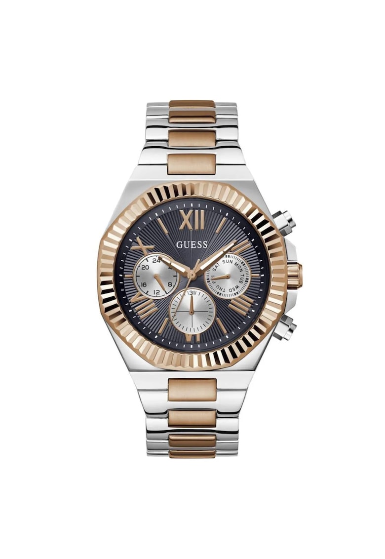 Ceas barbatesc GW0703G4 - 44mm - curea metalica roz aurie - mecanism quartz - rezistent la apa 5 ATM