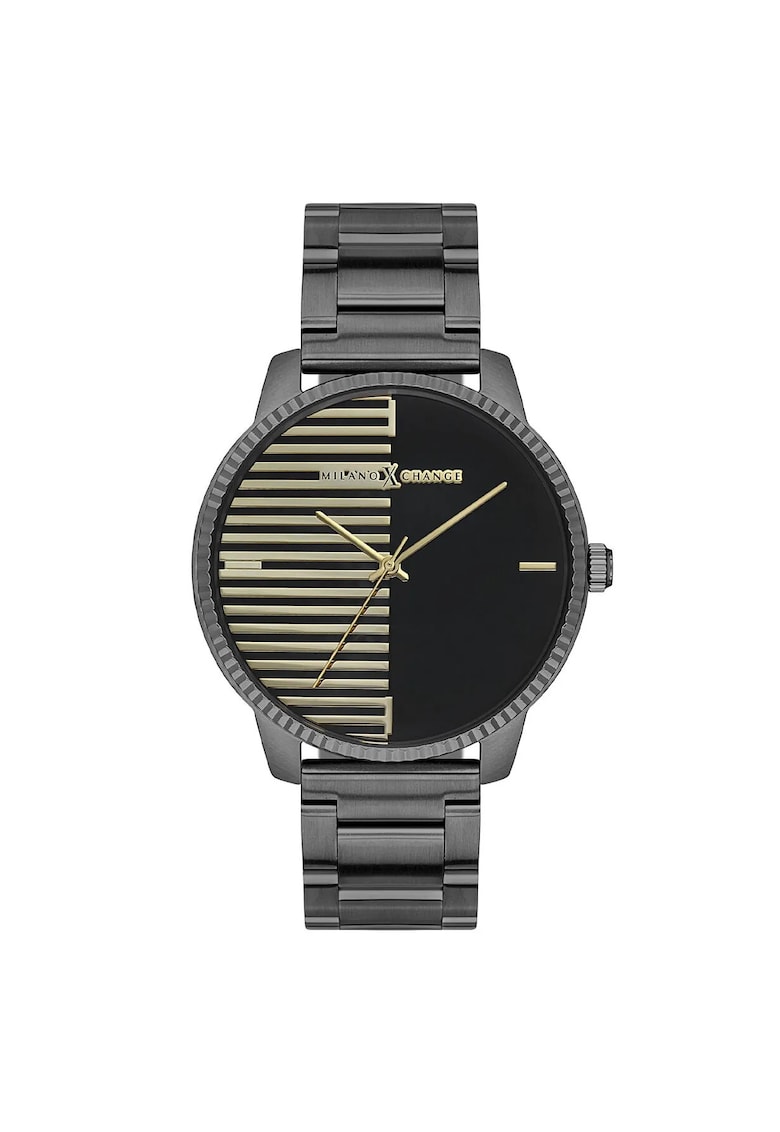 Ceas barbatesc MEX3214 - 43mm - curea din otel - culoare gri