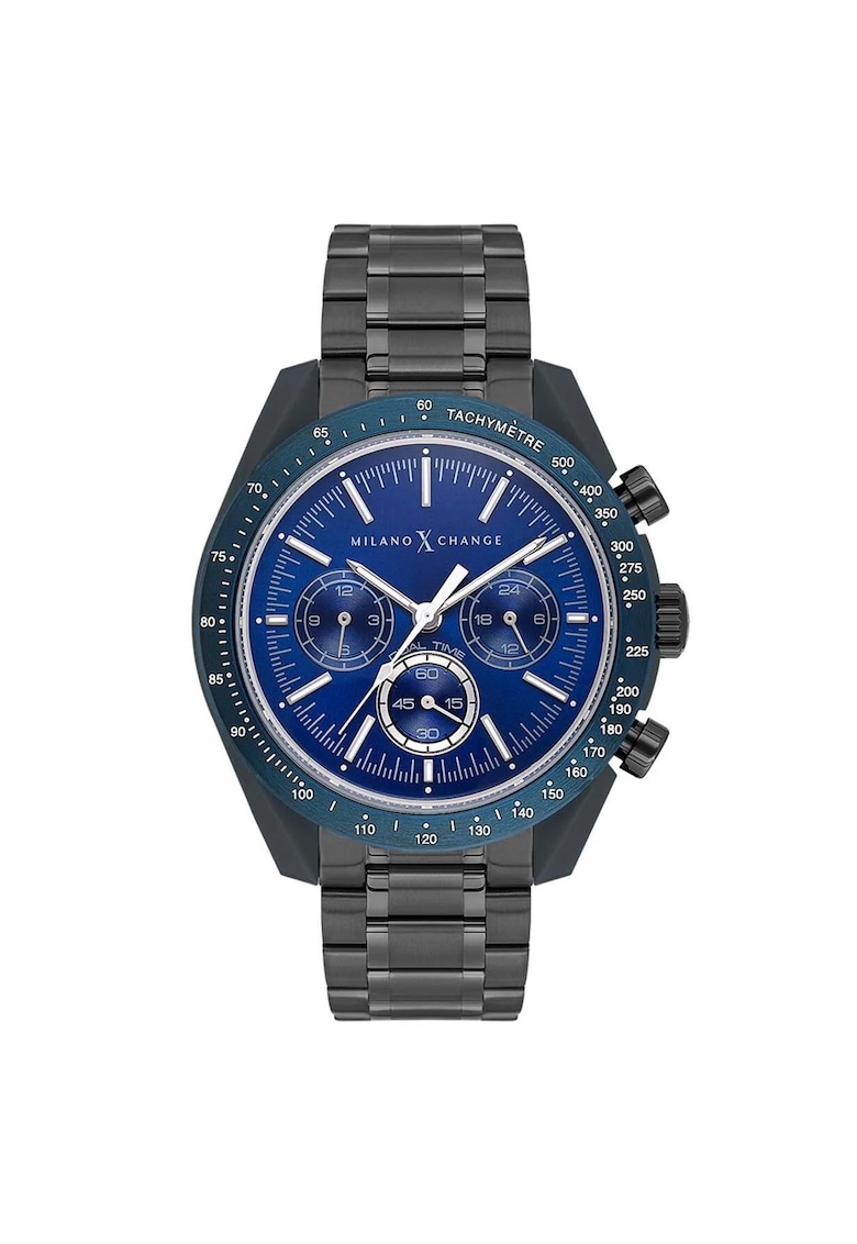 Ceas barbatesc  MXG3119 - 43mm - curea din otel - rezistent la apa 5 ATM - gri