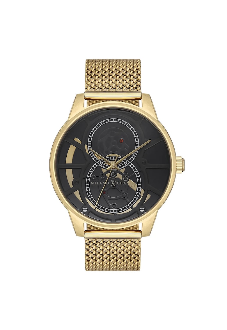 Ceas barbatesc MEX3246 - 44mm - culoare aurie - curea textila - rezistenta la apa 5 ATM