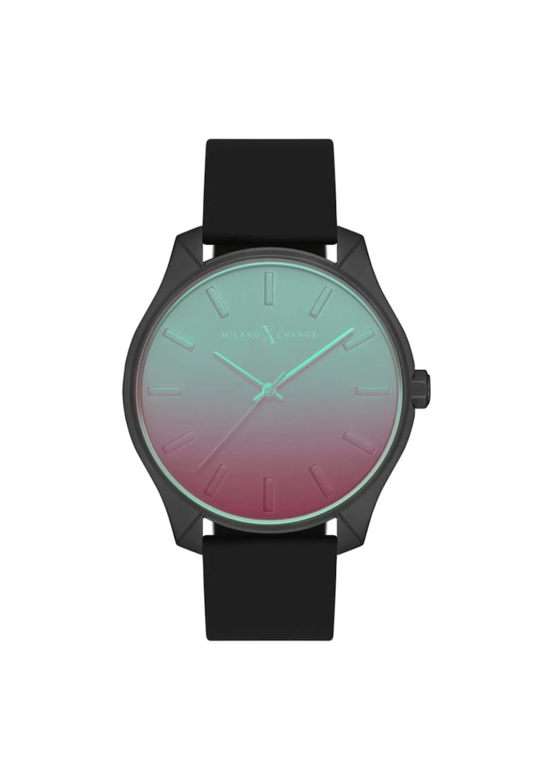 Ceas barbati MEX3198 negru silicon 44mm