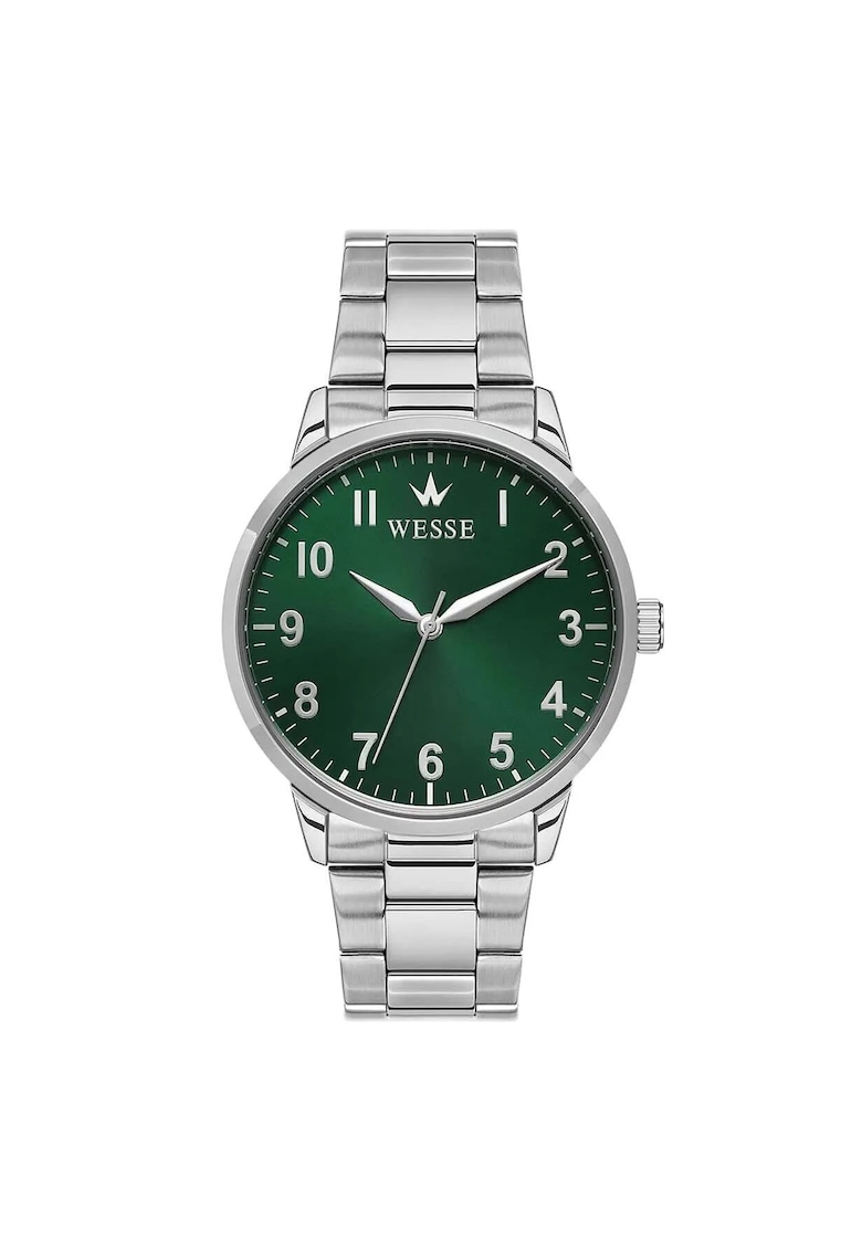 Ceas 41x46mm - otel gri metalizat - quartz