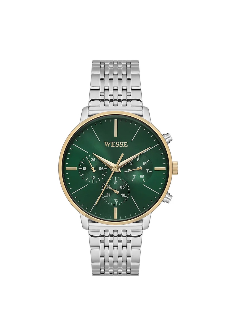 Ceas barbatesc model WWG401105SSA - curea din otel gri - cadran verde - 42x42mm