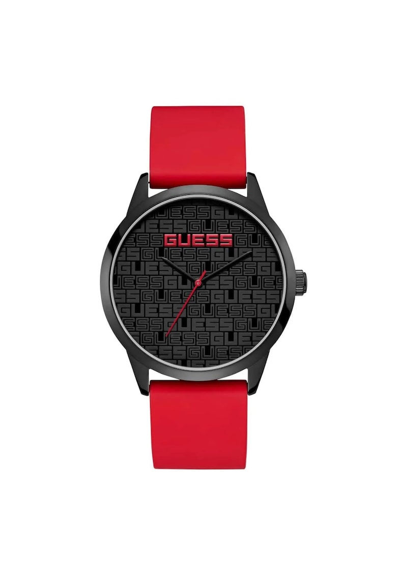 Ceas barbati quartz - rosu/negru - 44 mm