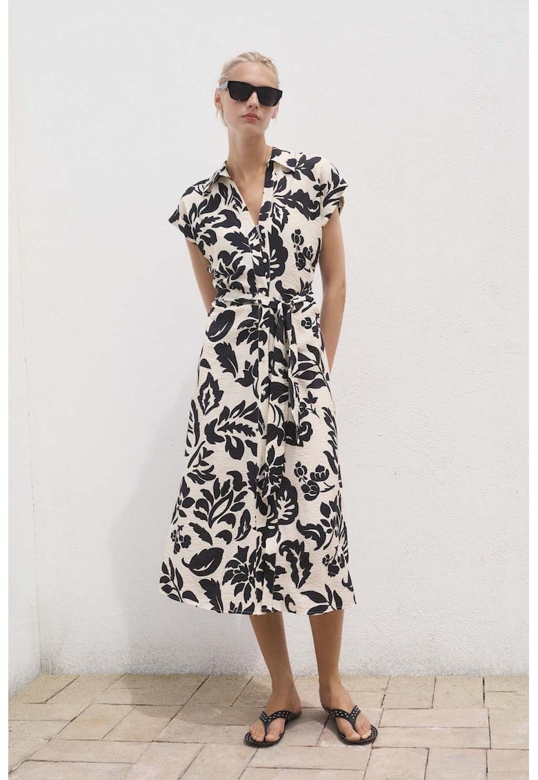 Rochie-camasa cu model floral