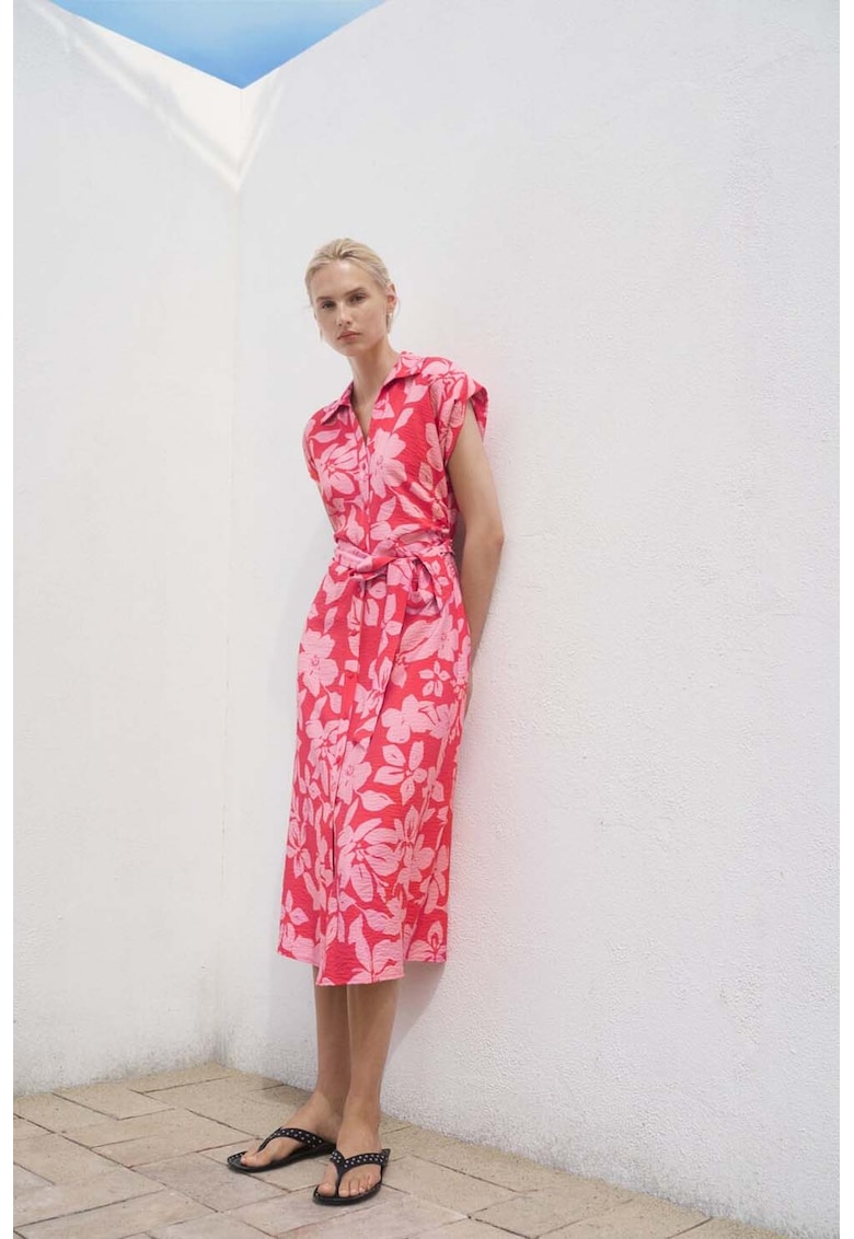 Rochie-camasa cu model floral