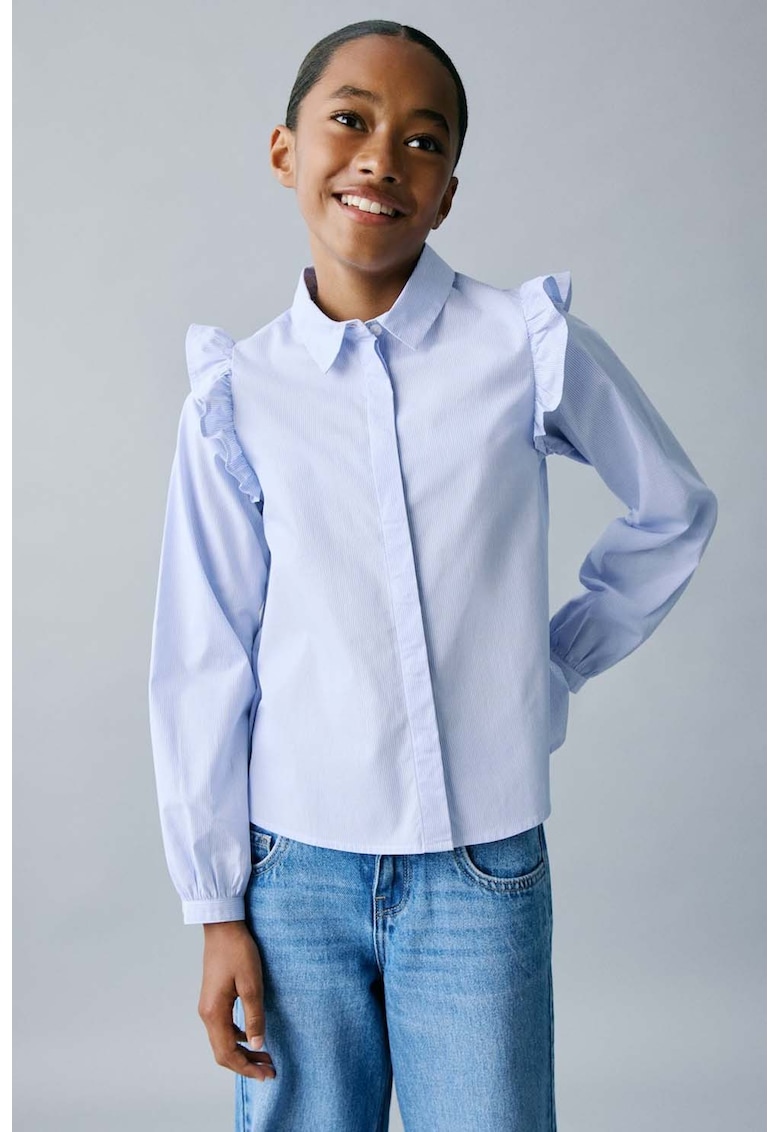 Camasa din bumbac cu volane