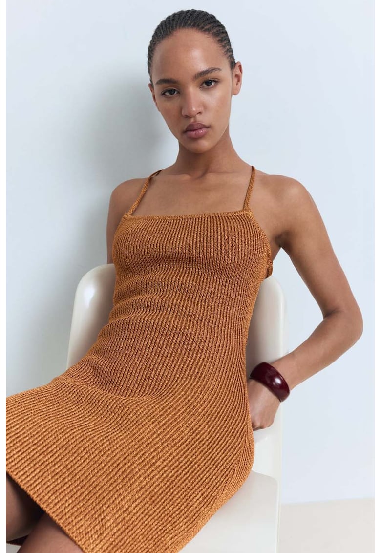 Rochie mini cu bretele incrucisate pe spate