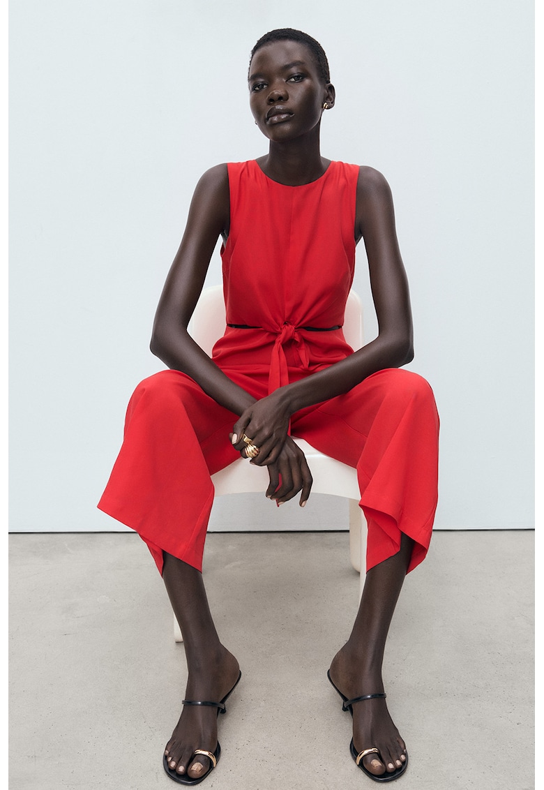 Salopeta regular fit cu model uni