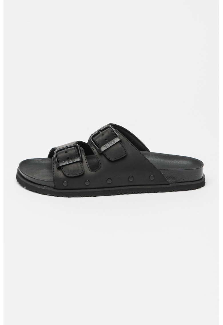 Papuci de piele Nolan - Negru