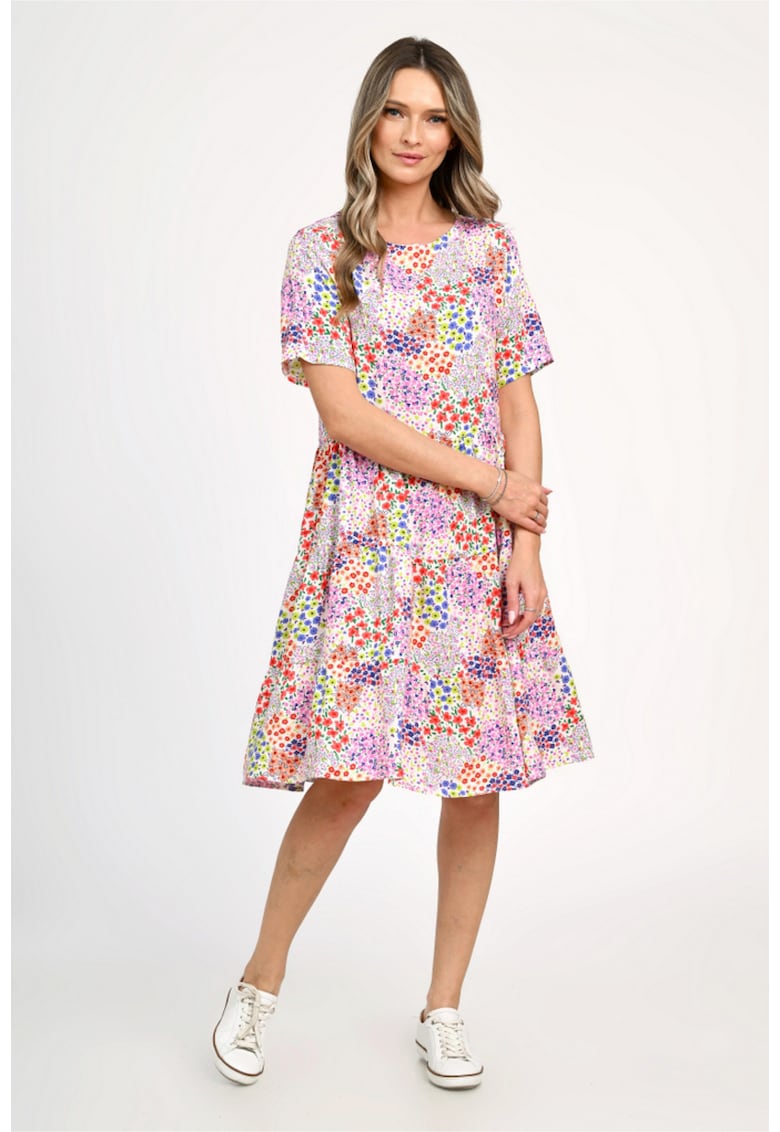 Rochie Dama Microfloral - Multicolor