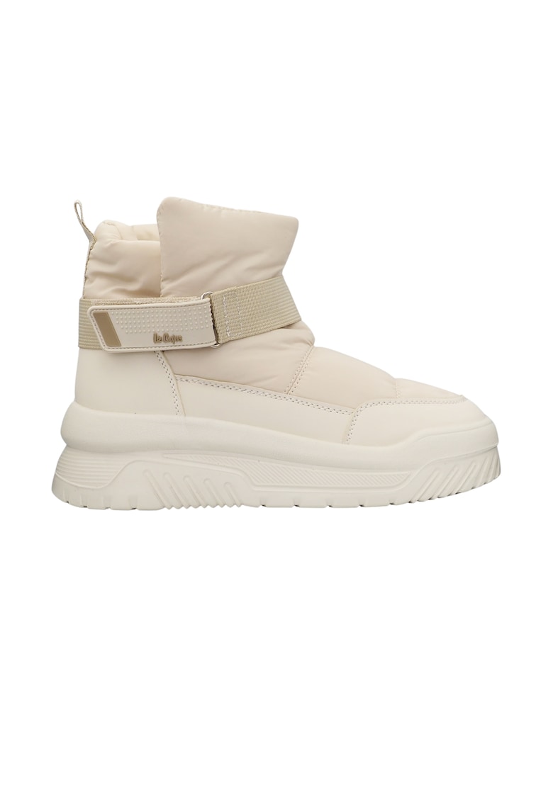 Ghete dama Lee Cooper - textil/piele ecologica - captuseala fleece - crem -