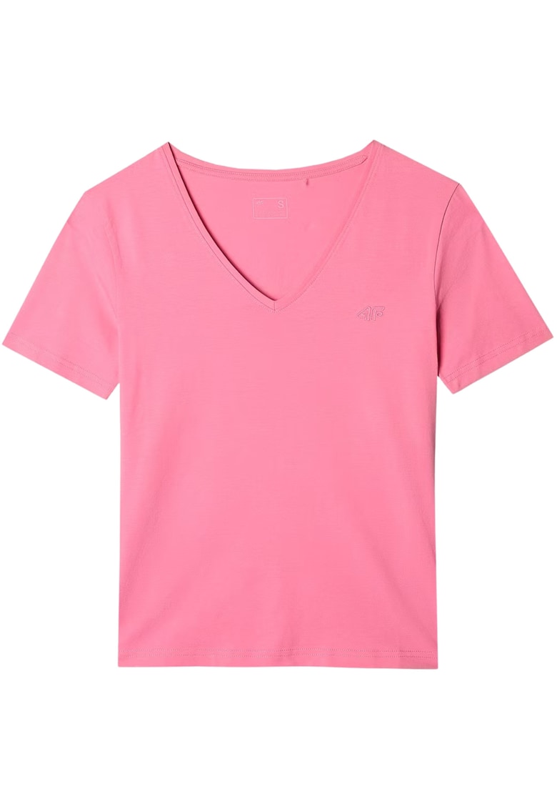 Tricou sport dama bumbac organic/elastan - roz