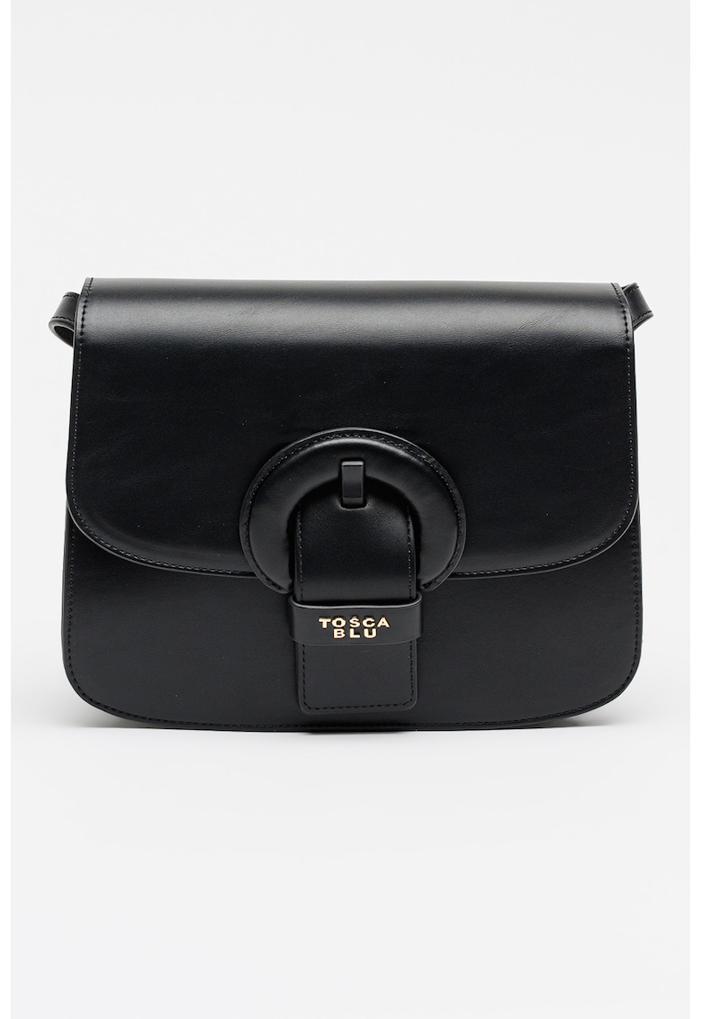 Geanta crossbody din piele ecologica - Negru