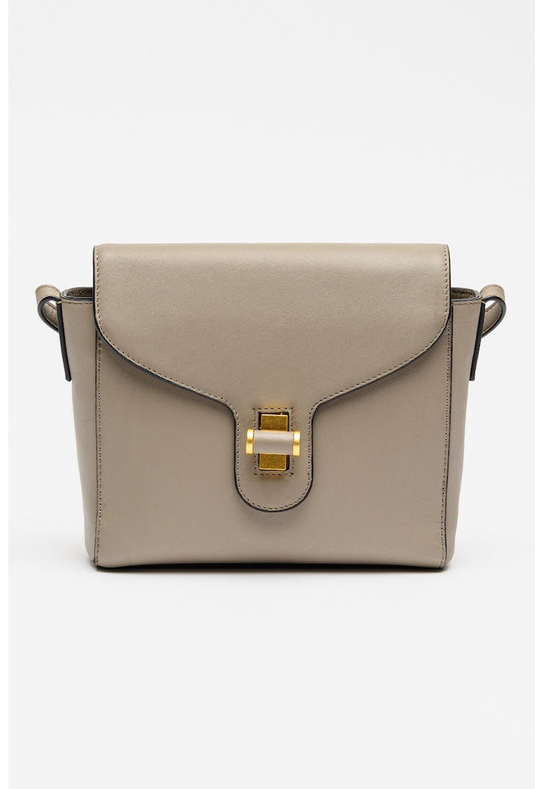 Geanta crossbody din piele Grace - Maro taupe