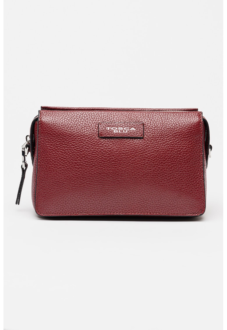 Geanta crossbody din piele Coraline - Visiniu