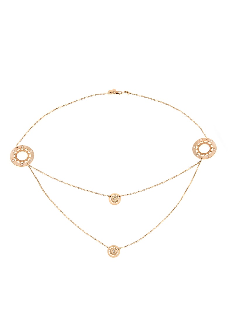 Colier din aur de 14k decorat cu diamante Fortune