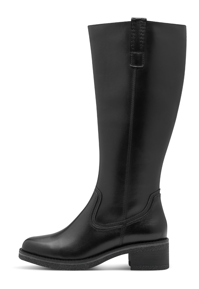 Cizme lungi pana la genunchi - cu fermoar