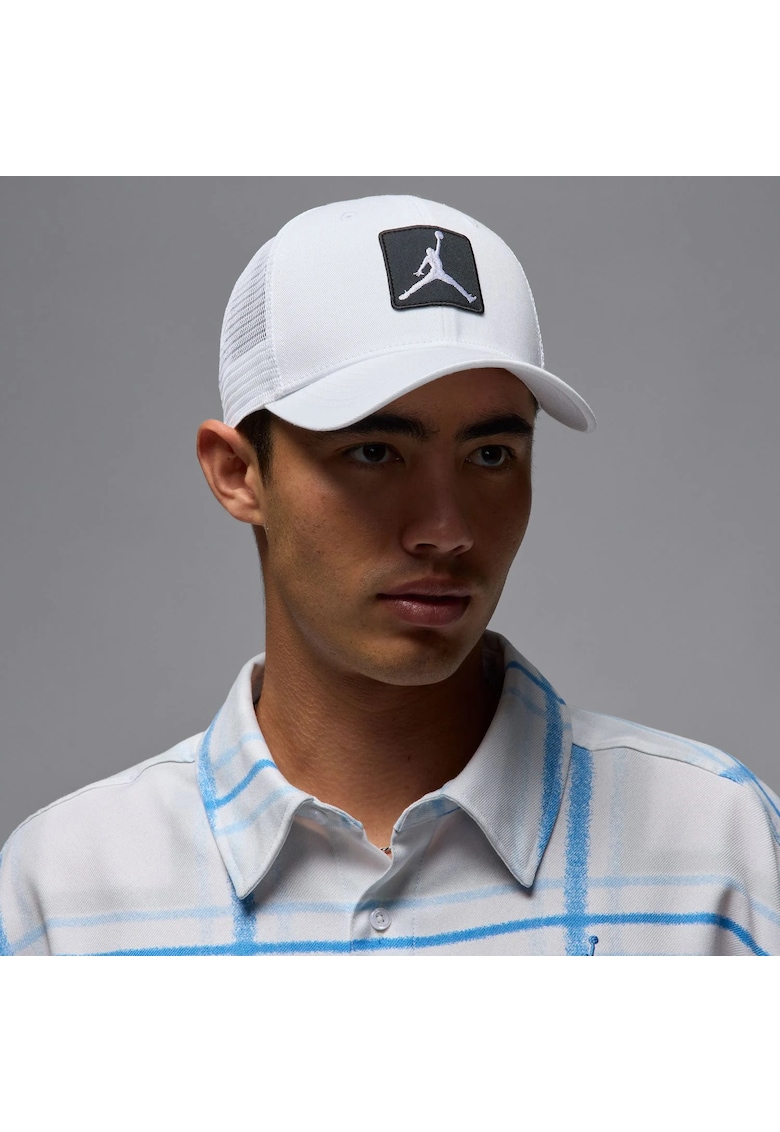 Jordan Sapca barbati - U J Rise Cap S Cb Trkr Jm Ptch - Alb - Alb