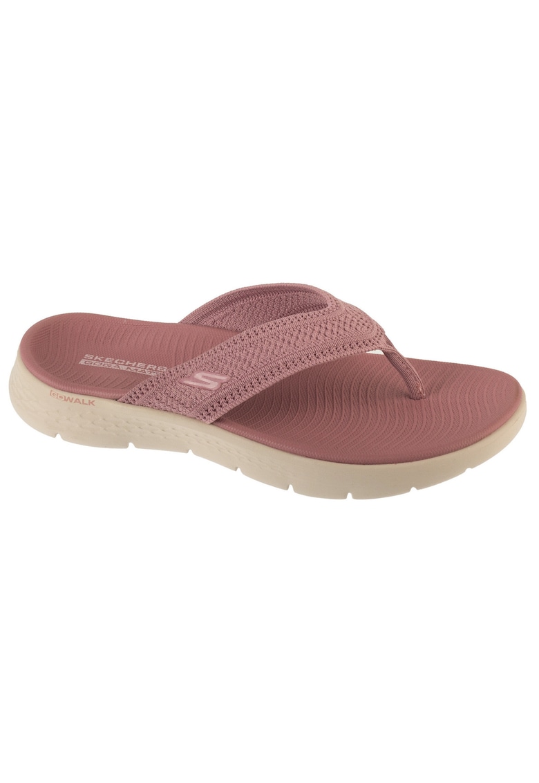 Papuci flip-flop wedge Go Walk Flex Holly - Violet