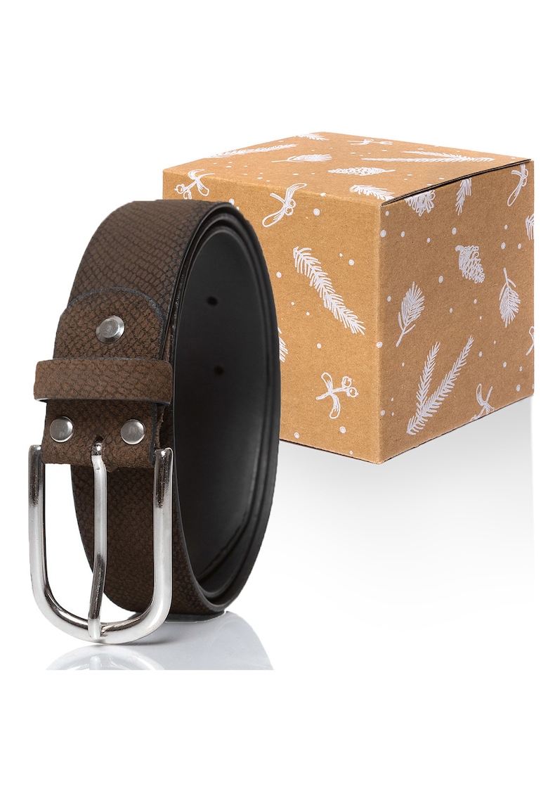 Curea Din Piele - Van-M5001 0690 - Piele - Maro - Latime: 35 mm - Lungime: 90 cm - Maro