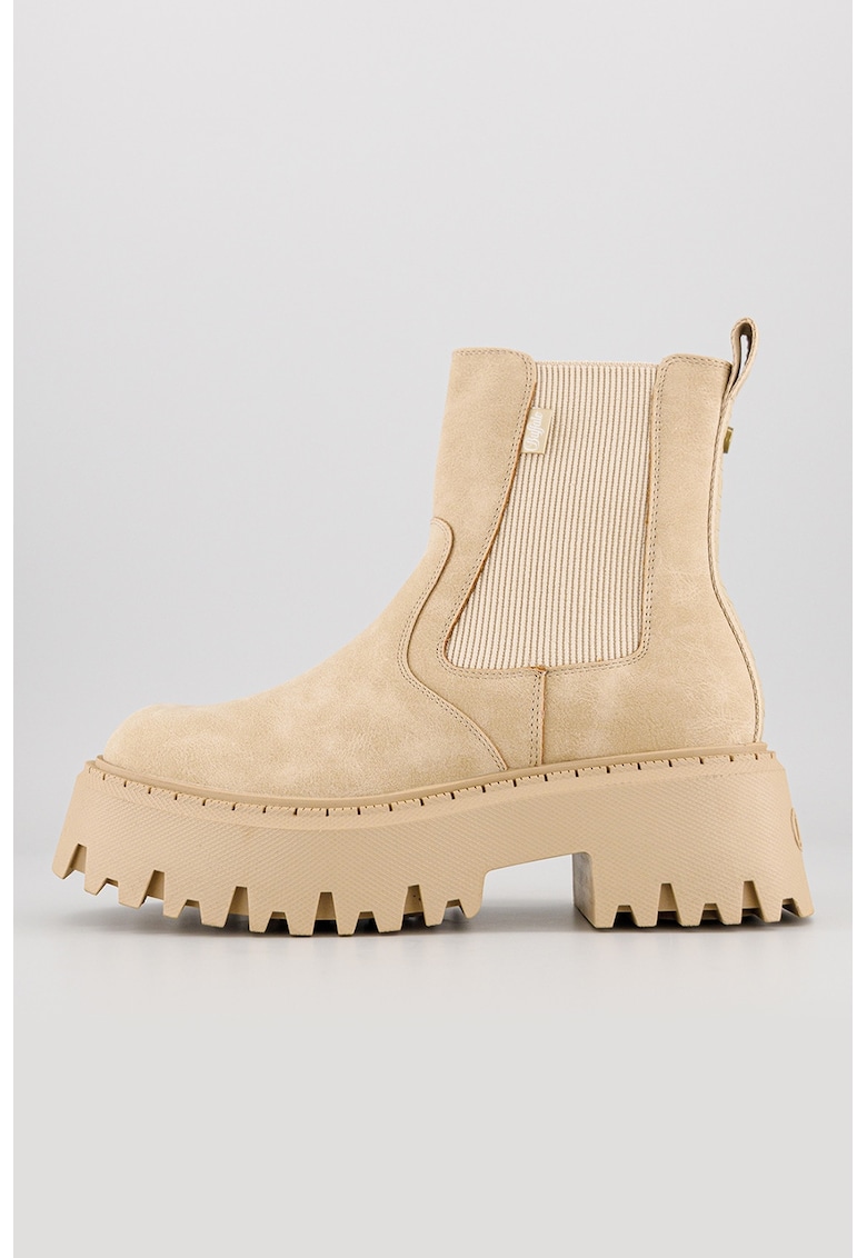 Ghete Chelsea de piele nabuc ecologica Aspen