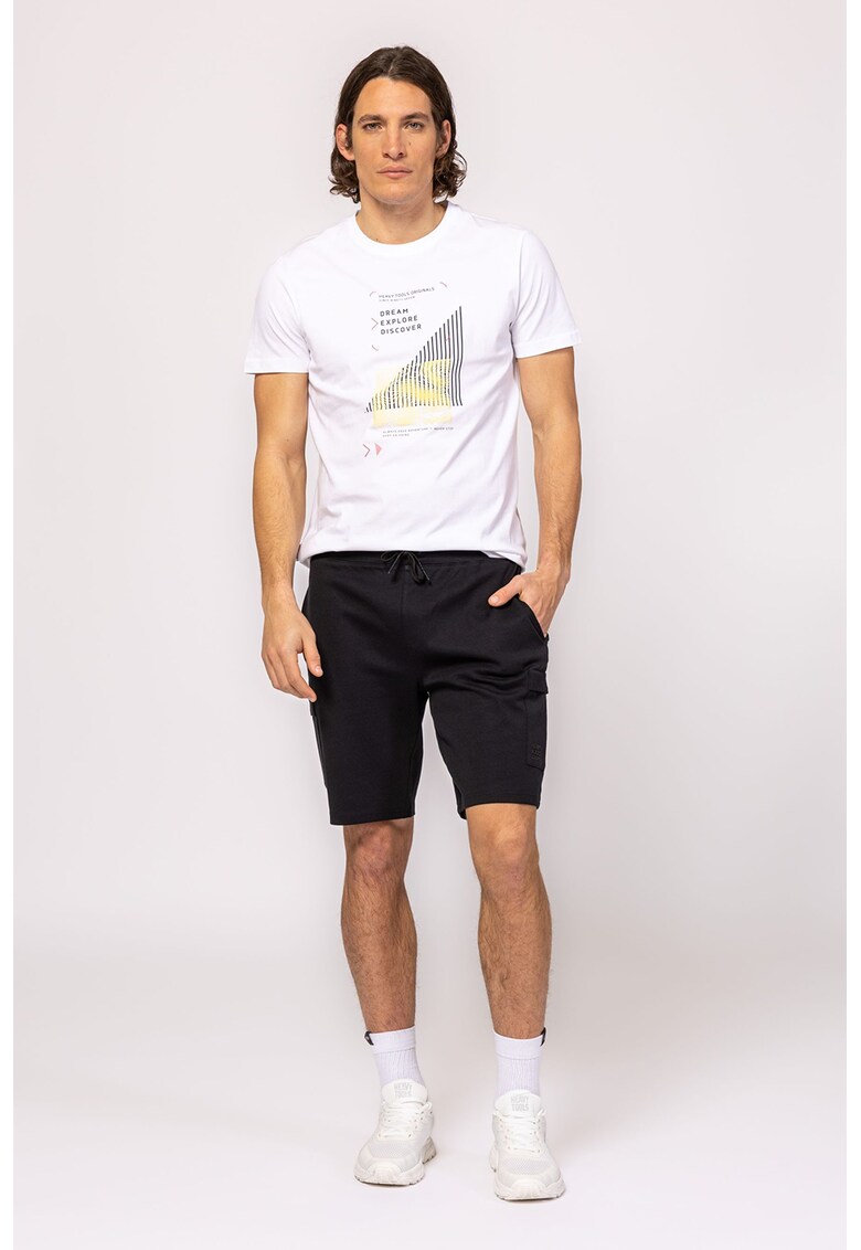 Pantaloni scurti cargo cu snur de ajustare