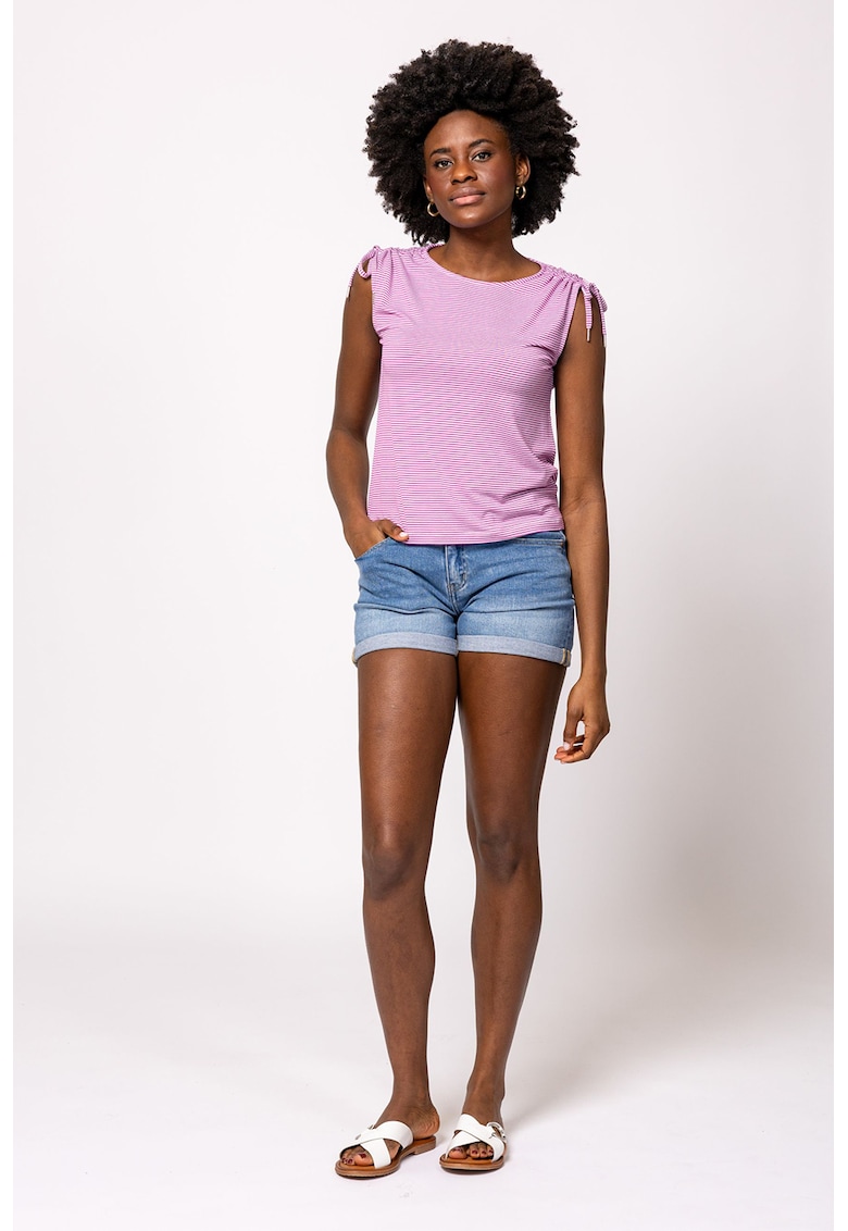 Top cu model in dungi si snururi de ajustare pe umeri Boni