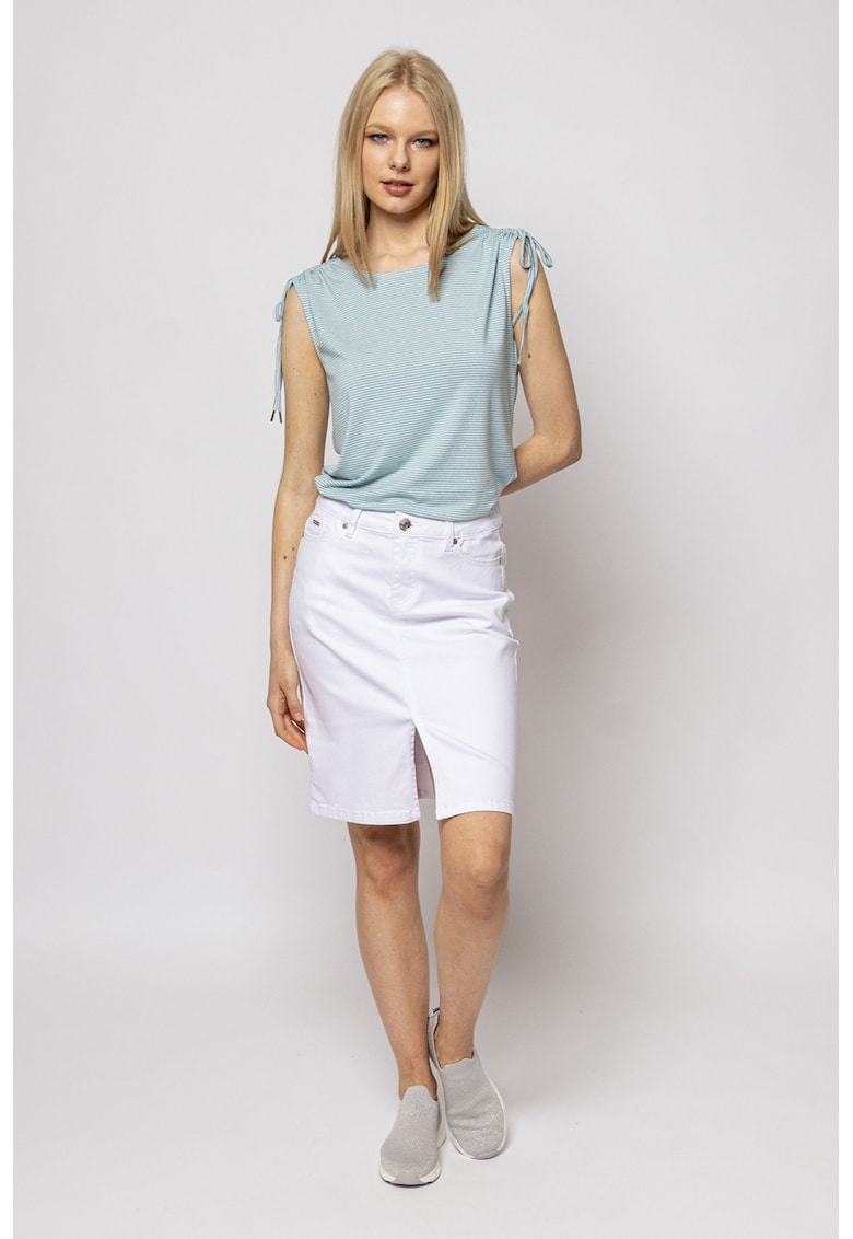 Top cu model in dungi si snururi de ajustare pe umeri Boni