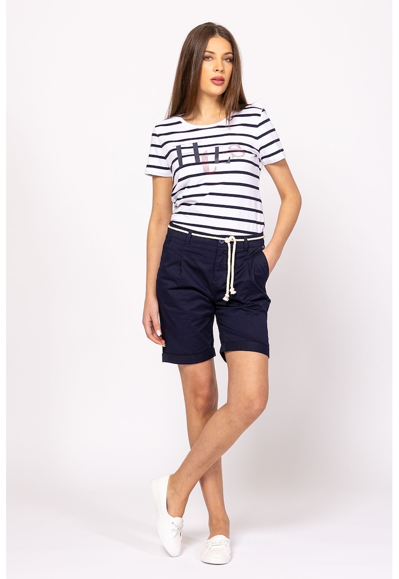 Pantaloni scurti cu terminatii rulate