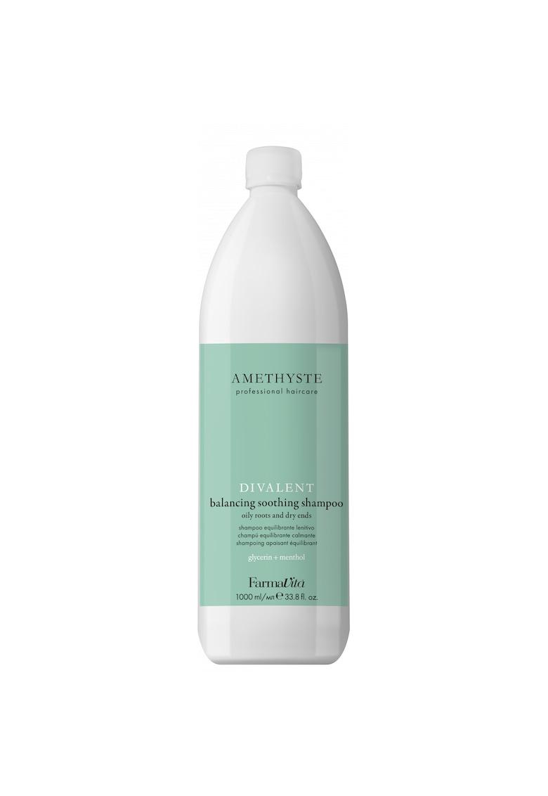 Sampon profesional echilibrant si calmant - cu glicerina si menthol -  Amethyste Divalent - 1000 ml